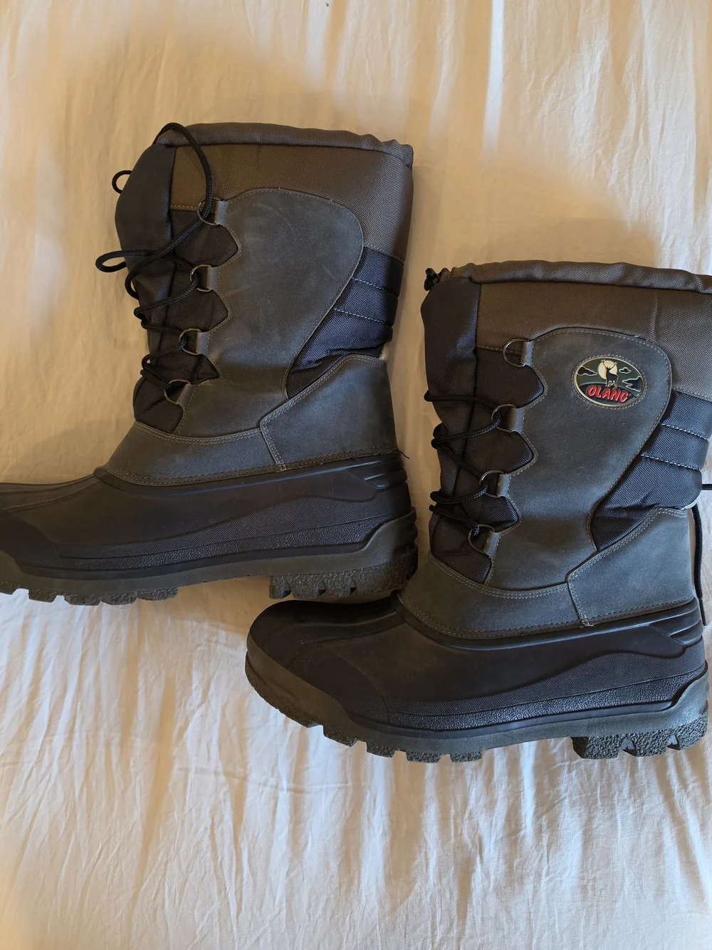 Mens Waterproof Winter Boots - Gray
